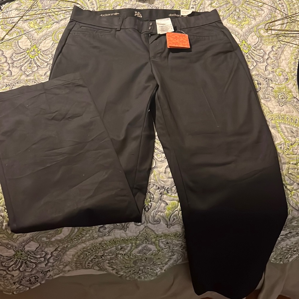 Dockers black slacks brand new
